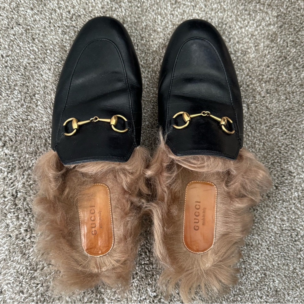 Gucci Princeton Apron Toe Mules